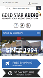 Mobile Screenshot of goldstaraudio.com