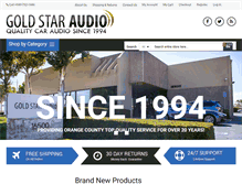 Tablet Screenshot of goldstaraudio.com